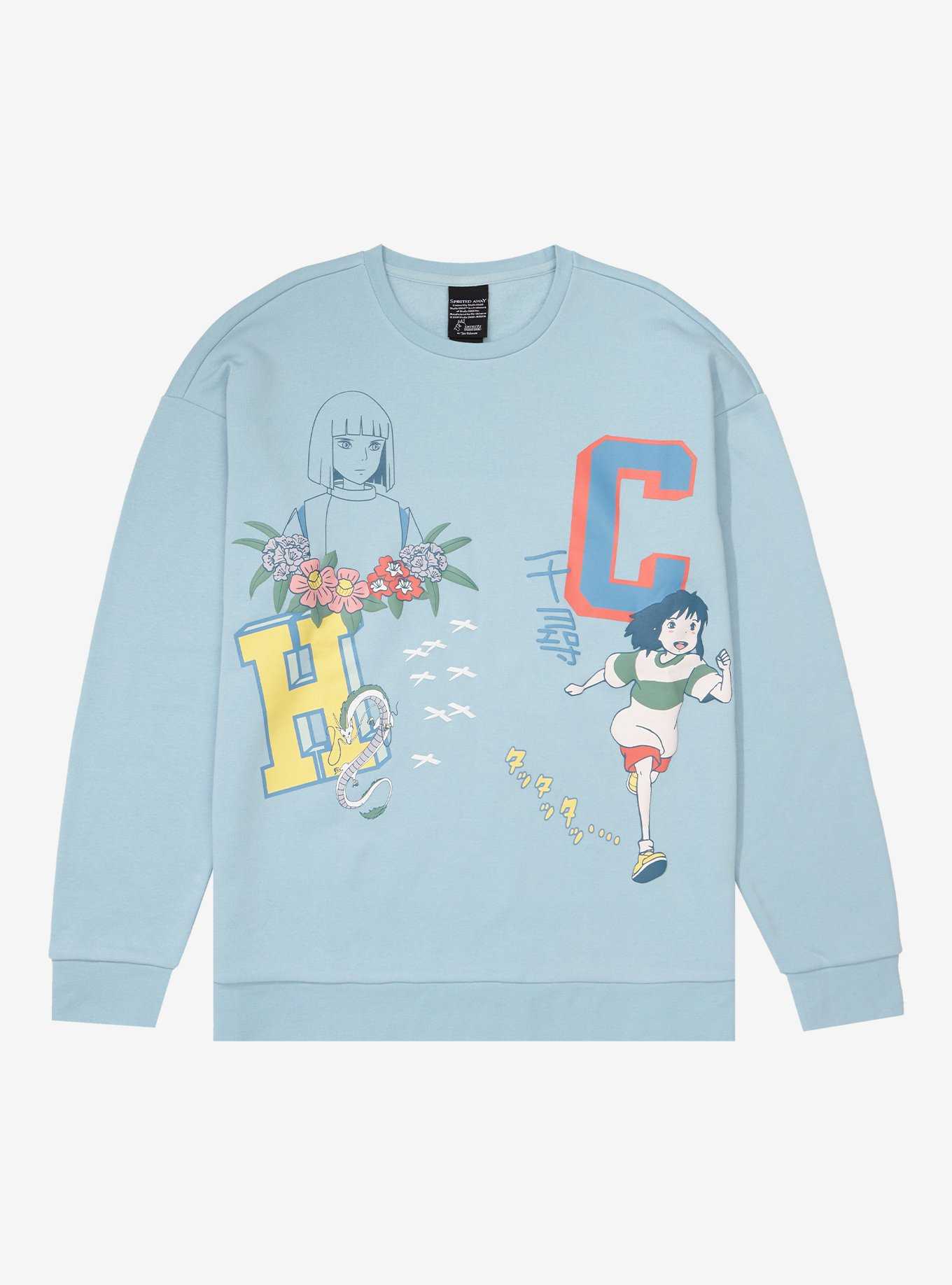 Studio Ghibli Spirited Away Haku and Chihiro Tonal Letters Crewneck - BoxLunch Exclusive, , hi-res