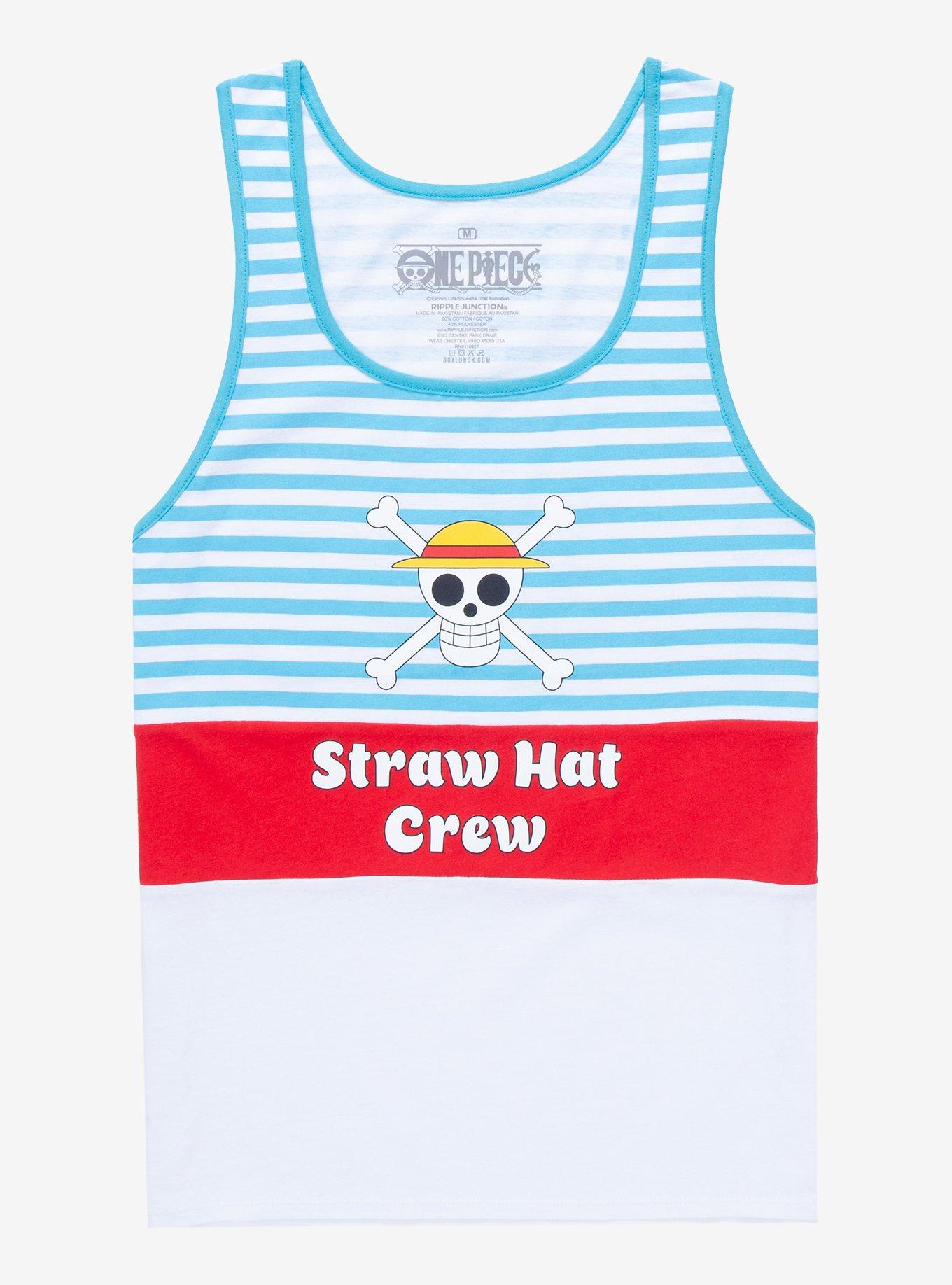 One Piece Striped Logo Tank Top - BoxLunch Exclusive, MULTI, hi-res