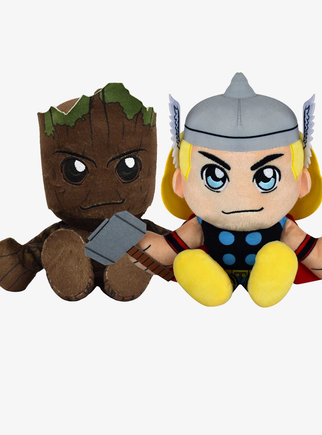 Marvel Guardians of the Galaxy Groot & Thor Bleacher Creatures Plush Bundle, , hi-res