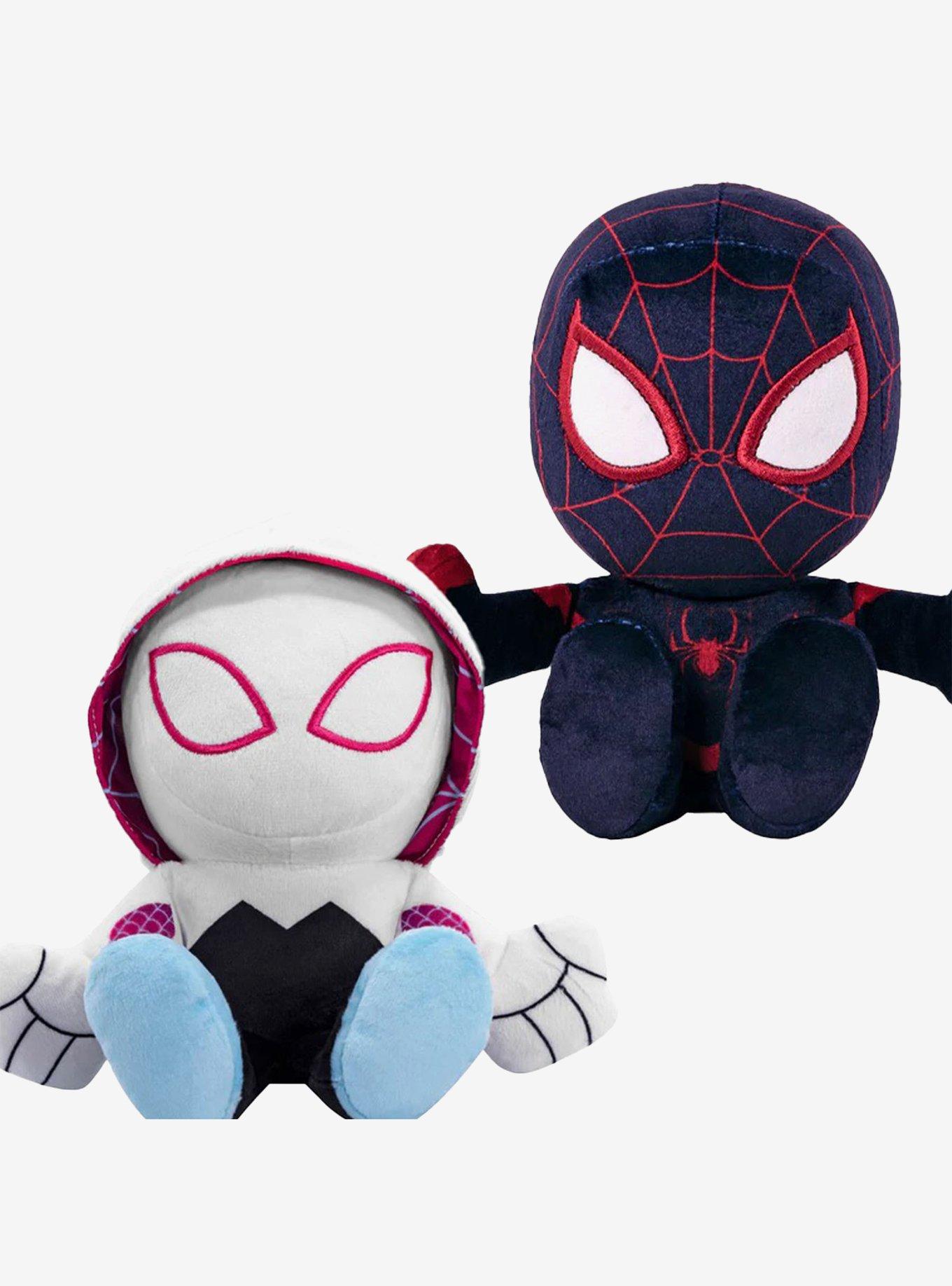 Marvel Spider-Man Miles Morales & Ghost Spider (Spider-Gwen) Bleacher  Creatures Plush Bundle