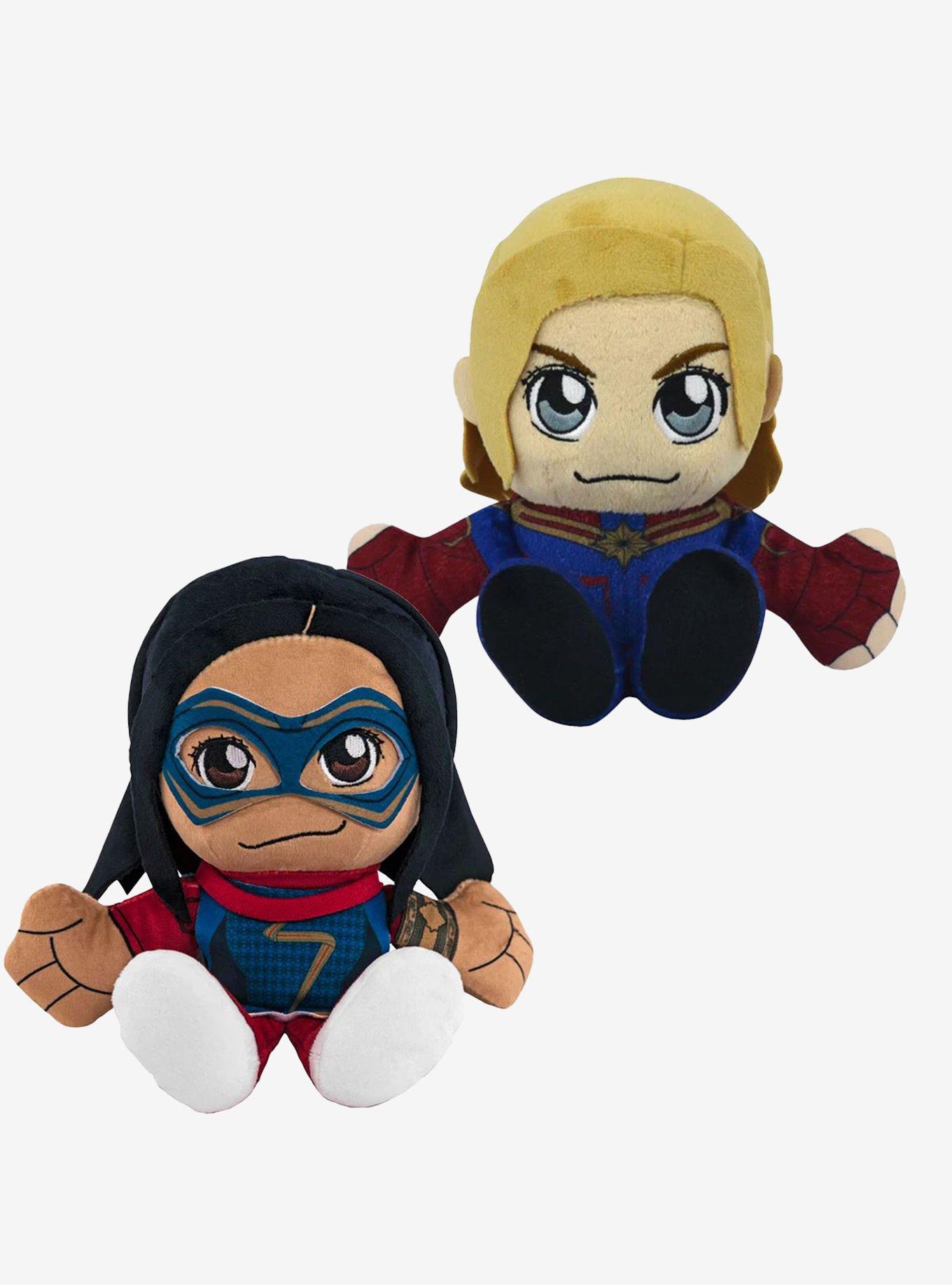 Marvel Ms. Marvel & Captain Marvel Bleacher Creatures Plush Bundle, , hi-res