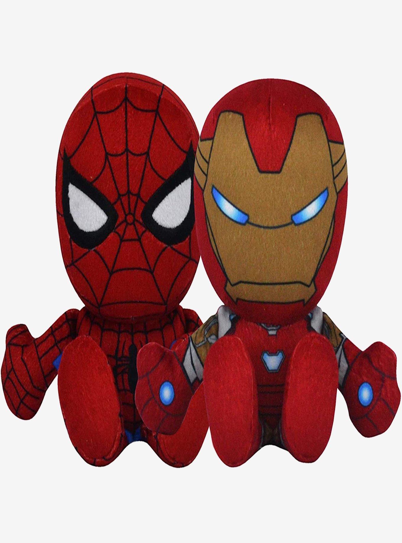 Marvel Spider-Man & Iron Man Bleacher Creatures Plush Bundle, , hi-res
