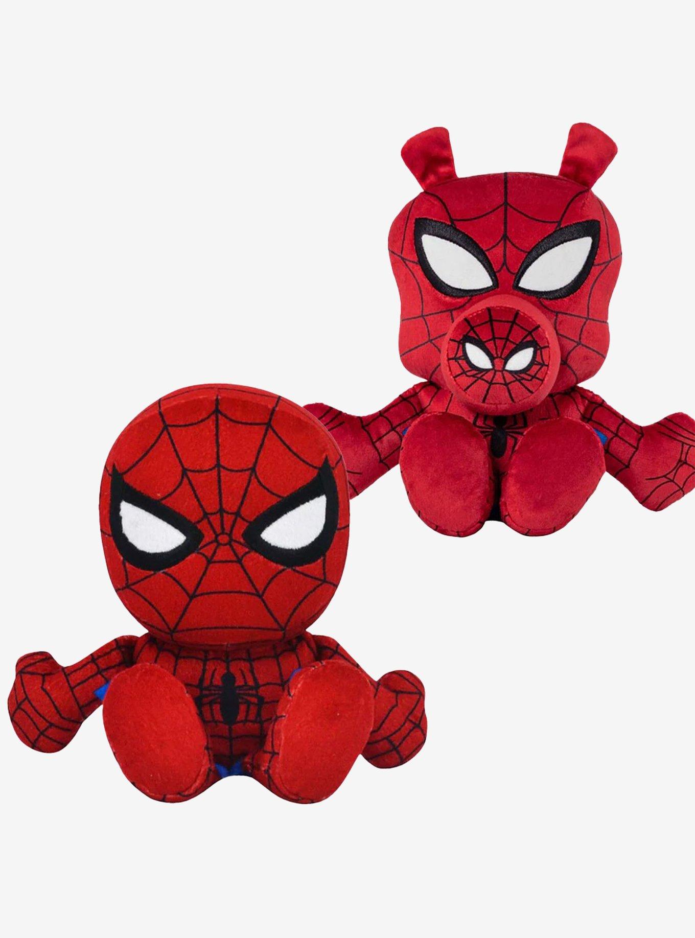 Marvel Spiderman Plushie and Tote Bag Set - Bundle with 20 Spiderman Plush  Doll with Carrying Straps Plus Tote Bag, Stickers, and More (Spiderman