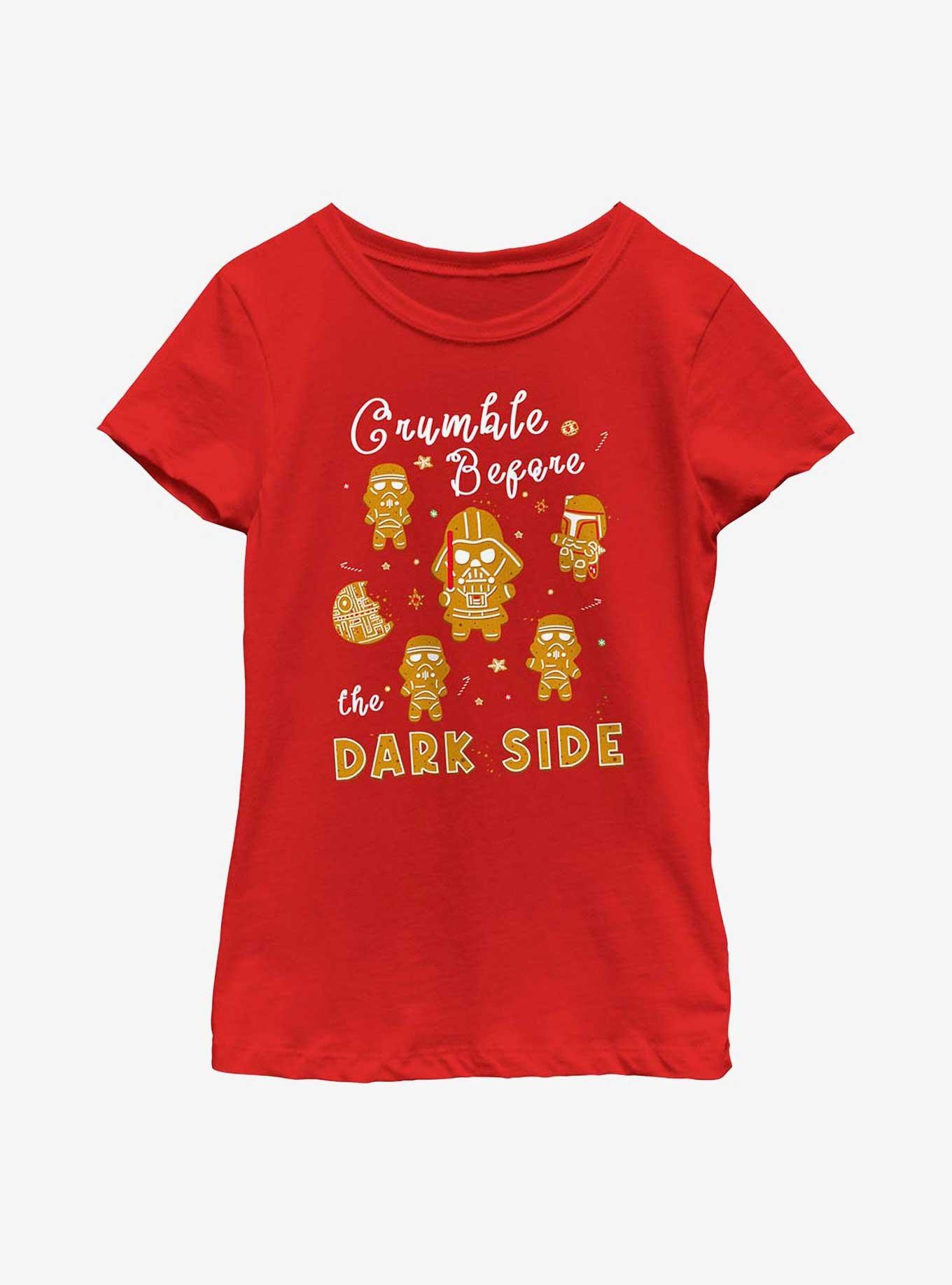 Star Wars Crumble Before The Dark Side Cookies Youth Girls T-Shirt, , hi-res