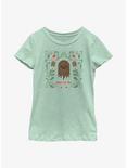 Star Wars Chewie Happy Life Day Youth Girls T-Shirt, MINT, hi-res