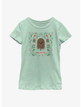 Star Wars Chewie Happy Life Day Youth Girls T-Shirt, , hi-res