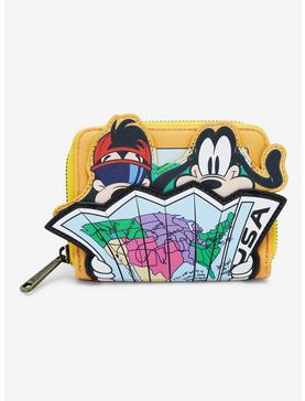 Loungefly Disney A Goofy Movie Portraits Map Small Zip Wallet, , hi-res