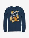 Star Wars Merry Force Be With You Cookies Long-Sleeve T-Shirt, NAVY, hi-res