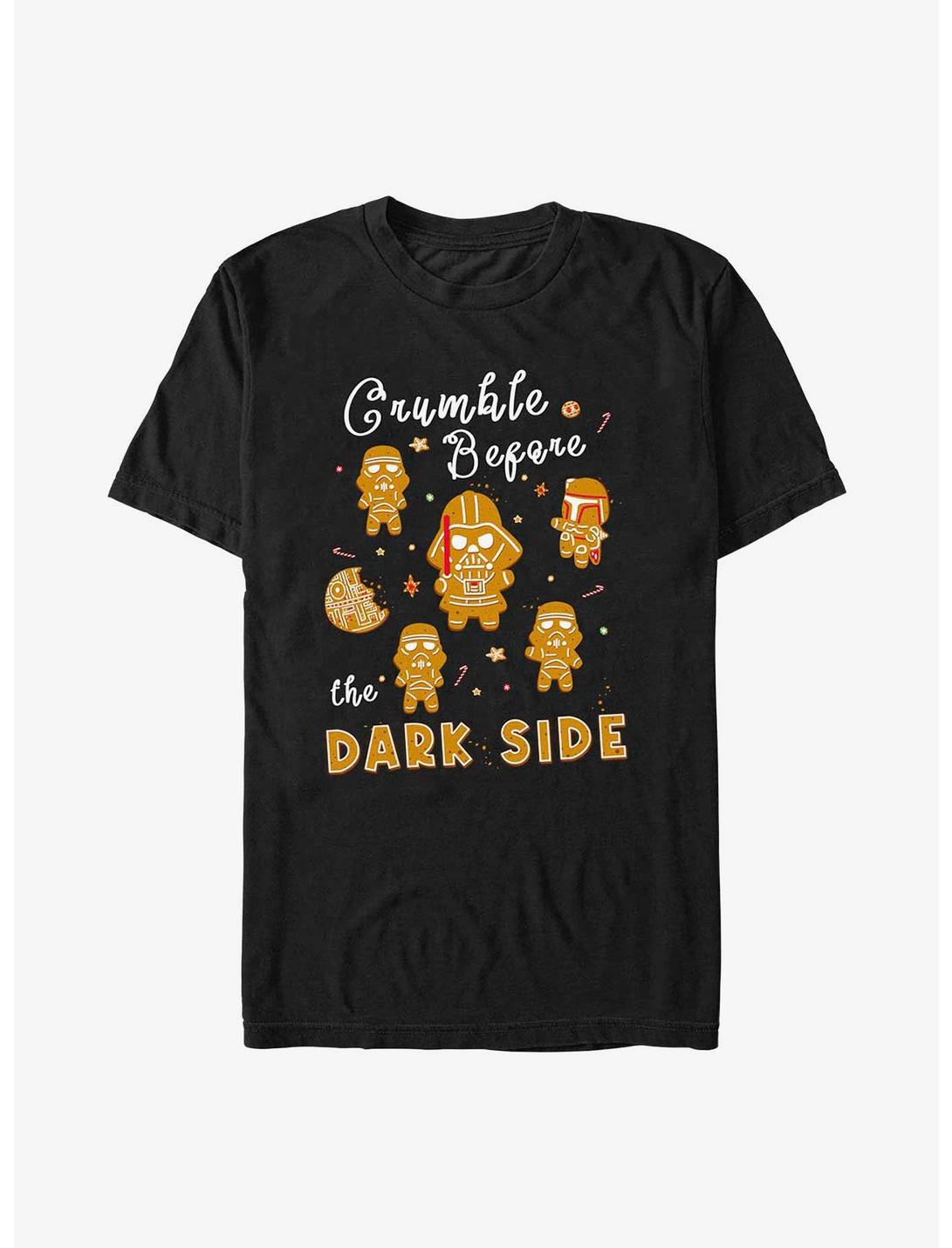 Star Wars Crumble Before The Dark Side Cookies T-Shirt, BLACK, hi-res