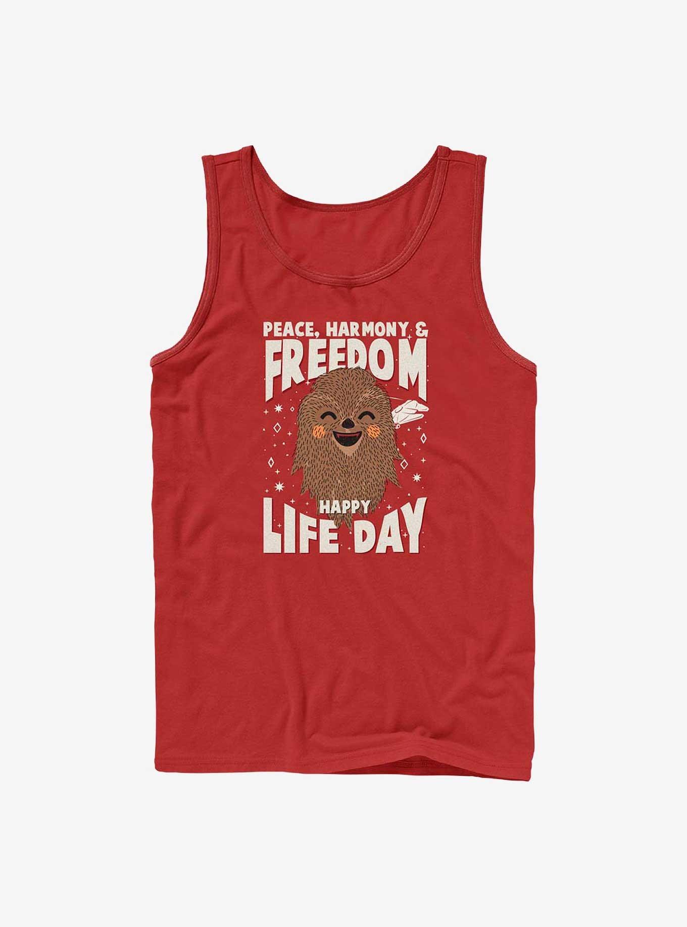 Star Wars Chewie Happy Life Day T-Shirt, RED, hi-res