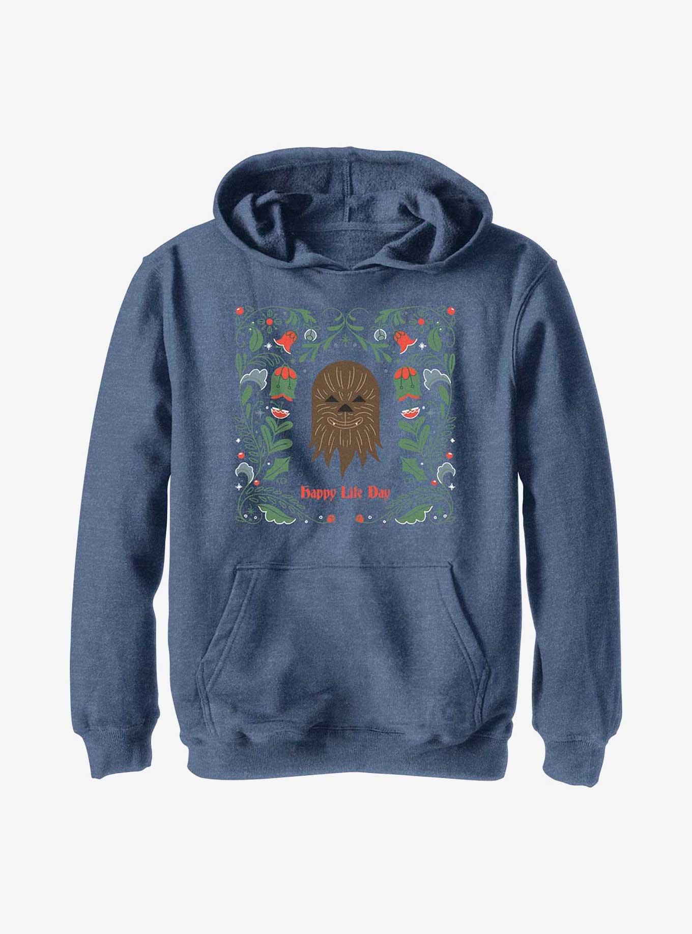 Star Wars Chewie Happy Life Day Youth Hoodie, , hi-res