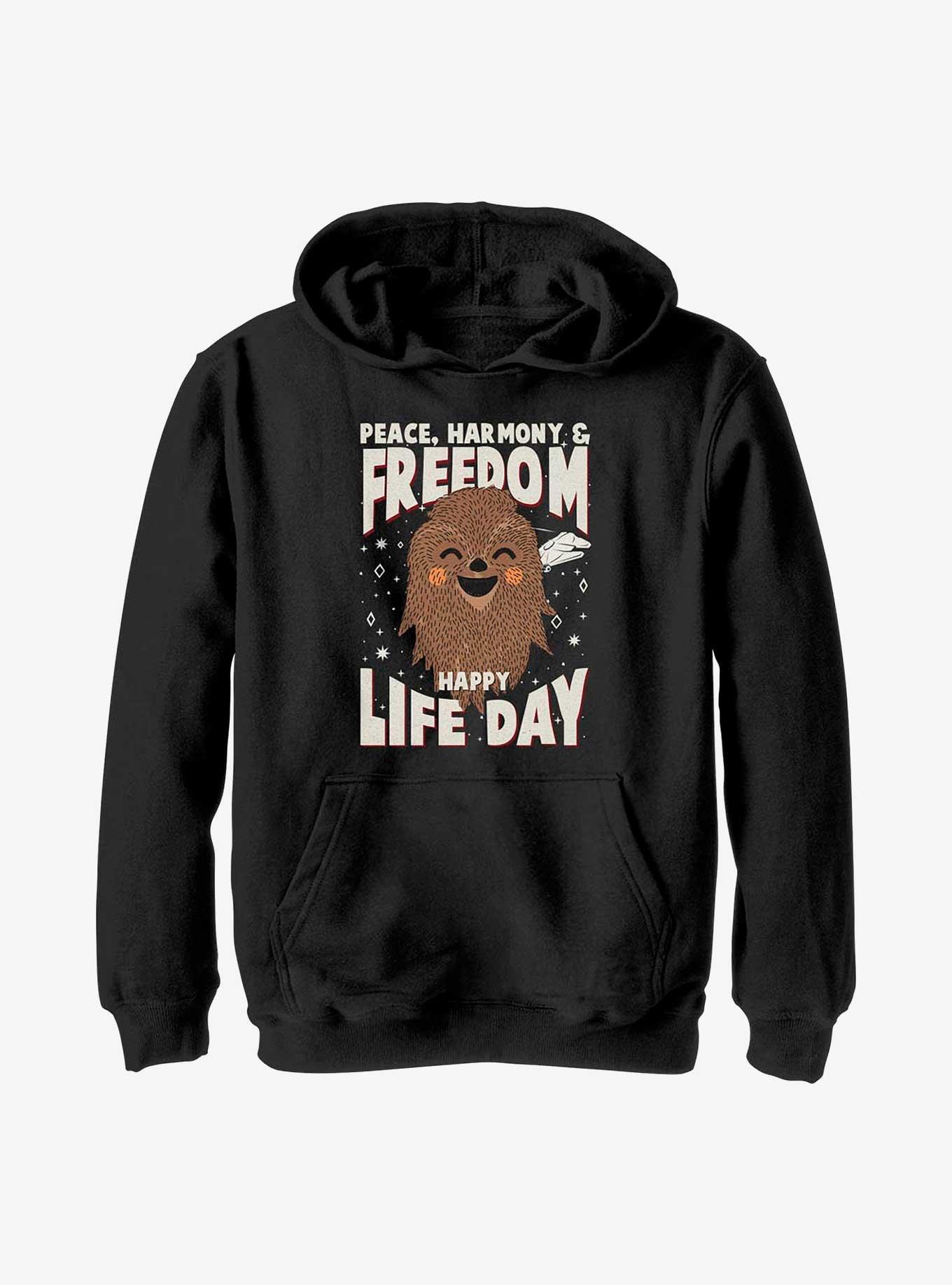 Star Wars Chewie Happy Life Day Youth Hoodie, , hi-res