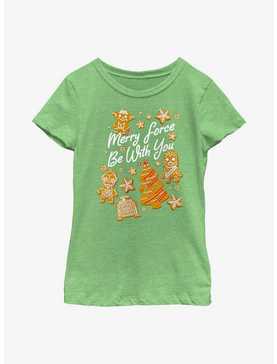 Star Wars Merry Force Be With You Cookies Youth Girls T-Shirt, , hi-res