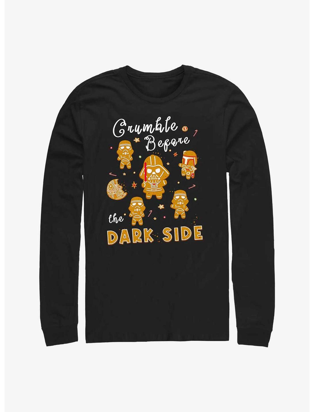 Star Wars Crumble Before The Dark Side Cookies Long-Sleeve T-Shirt, BLACK, hi-res