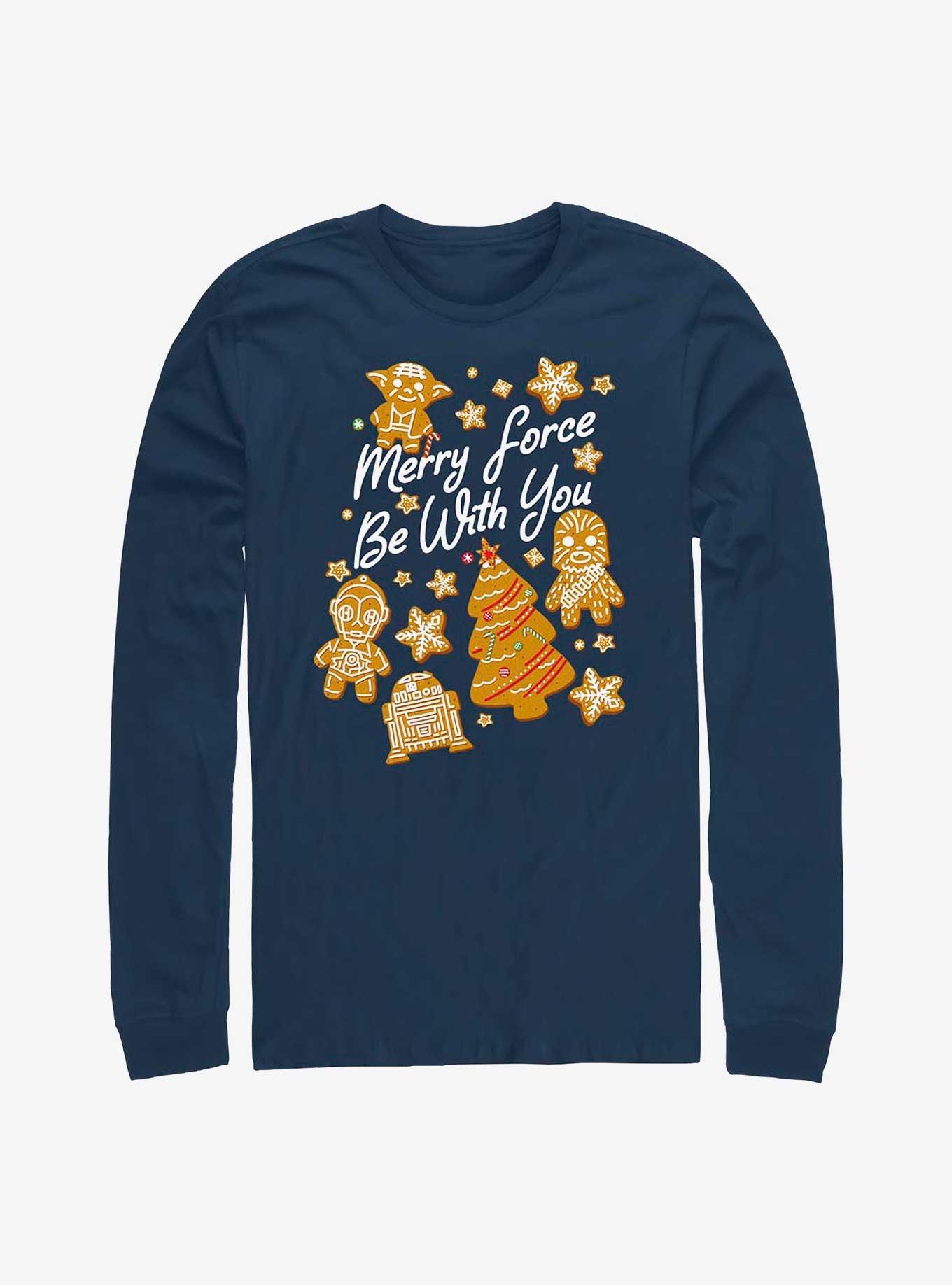 Star Wars Merry Force Be With You Cookies Long-Sleeve T-Shirt, , hi-res