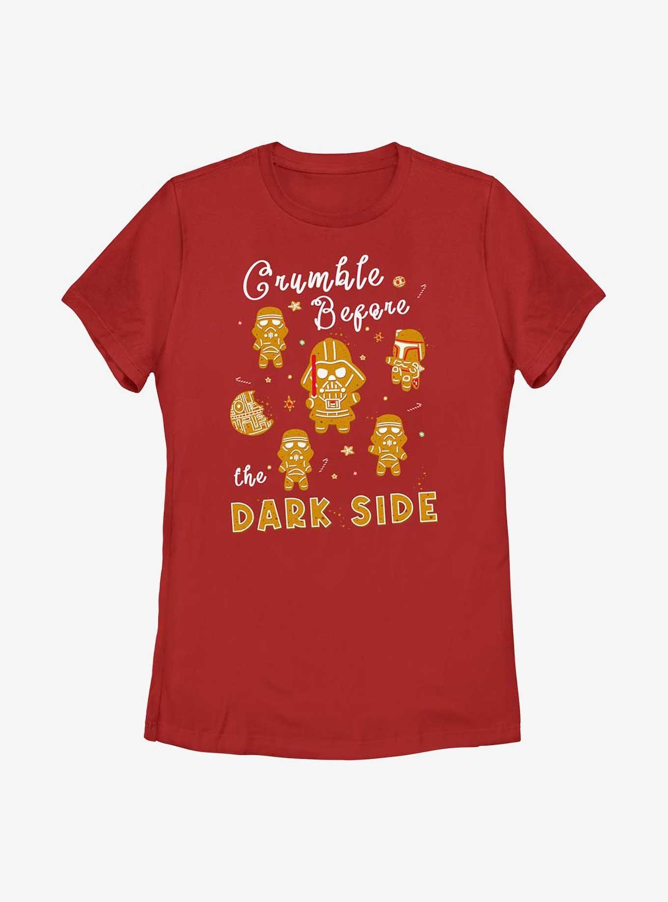 Star Wars Crumble Before The Dark Side Cookies Womens T-Shirt, RED, hi-res