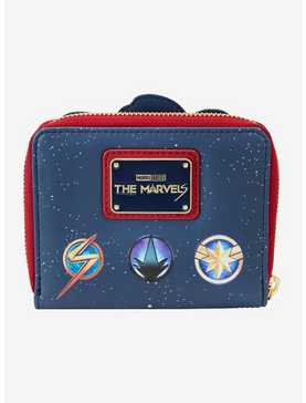 Loungefly Marvel The Marvels Group Portrait Small Zip Wallet, , hi-res