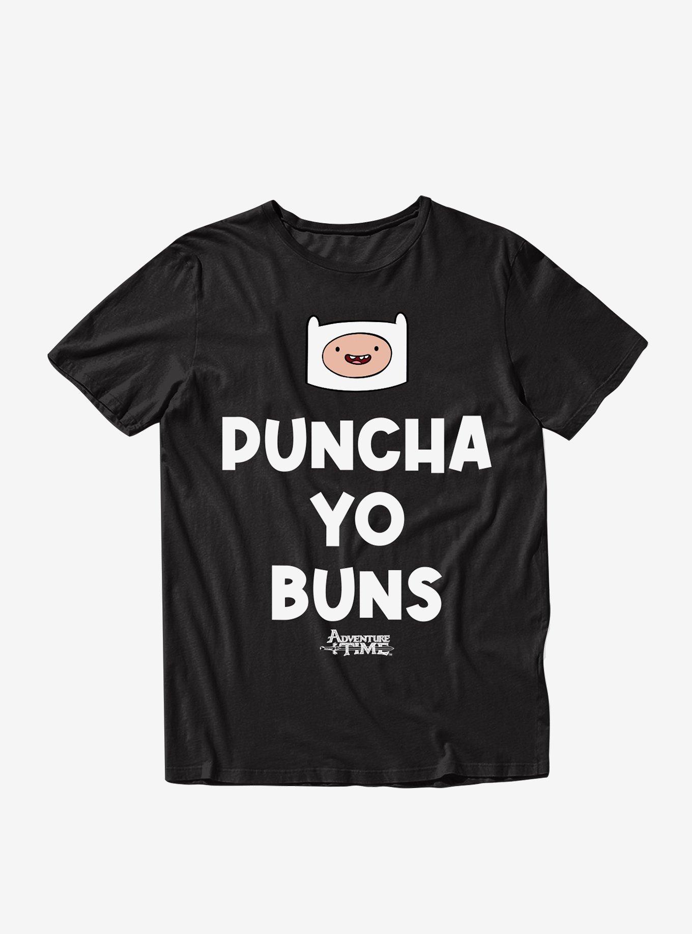 Adventure Time Puncha Yo Buns T-Shirt, BLACK, hi-res