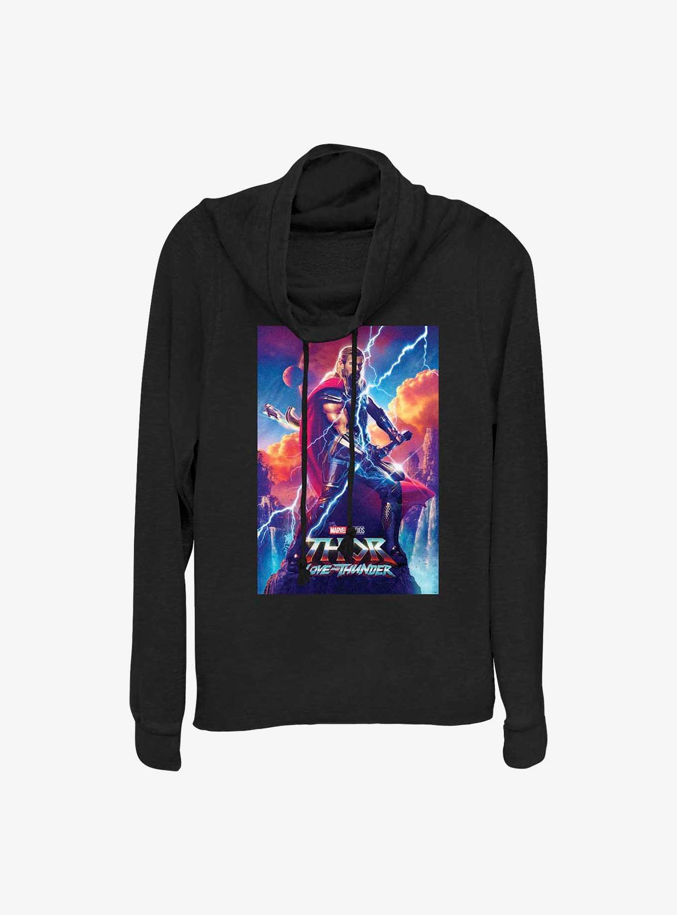 Marvel Thor: Love and Thunder Asgardian Movie Poster Cowl Neck Long-Sleeve Top, , hi-res