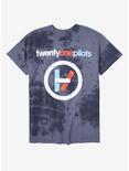 Twenty One Pilots Vessel Logo Tie-Dye T-Shirt, BLACK, hi-res