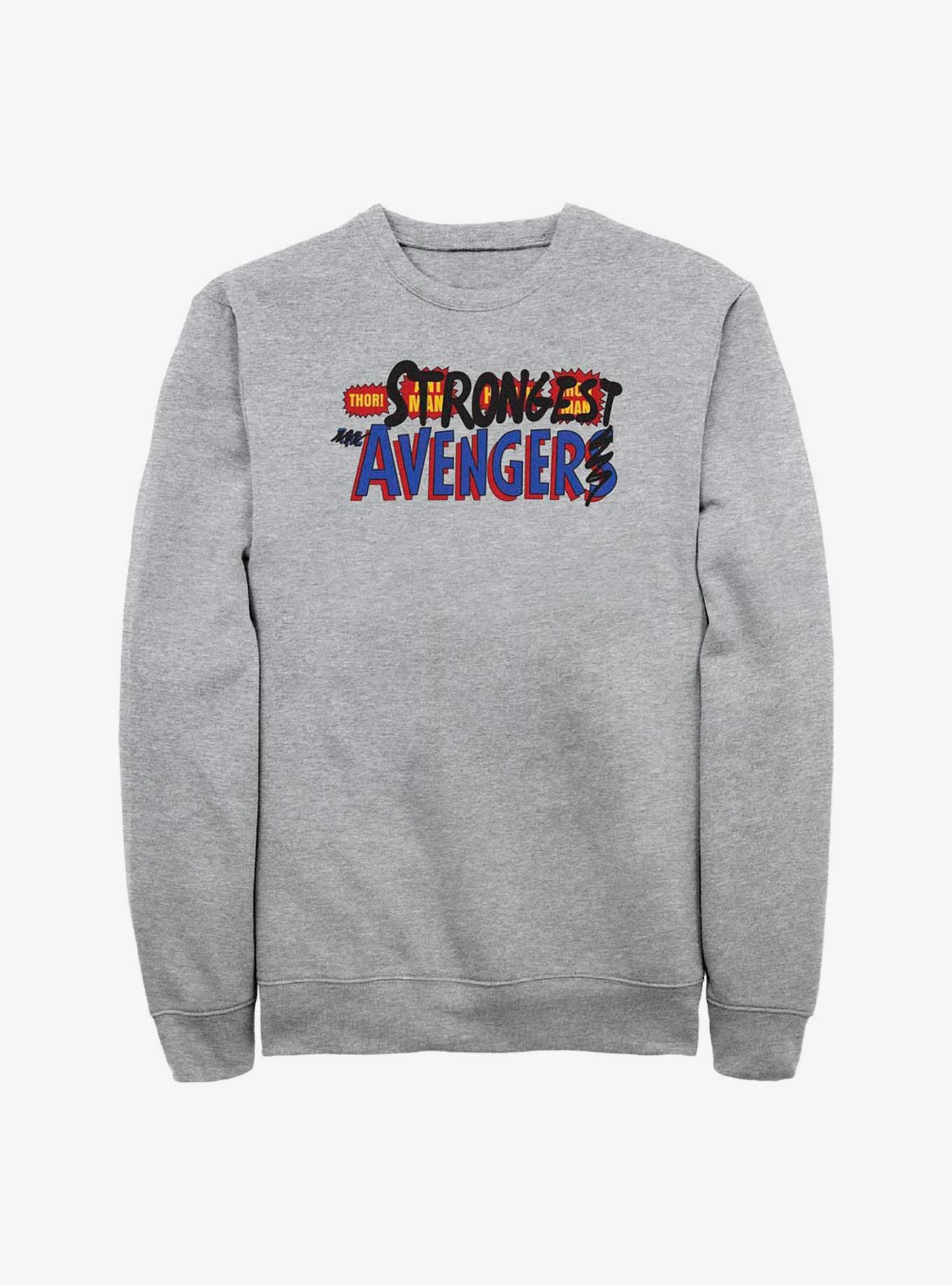 Marvel Thor Strongest Avenger Sweatshirt, ATH HTR, hi-res