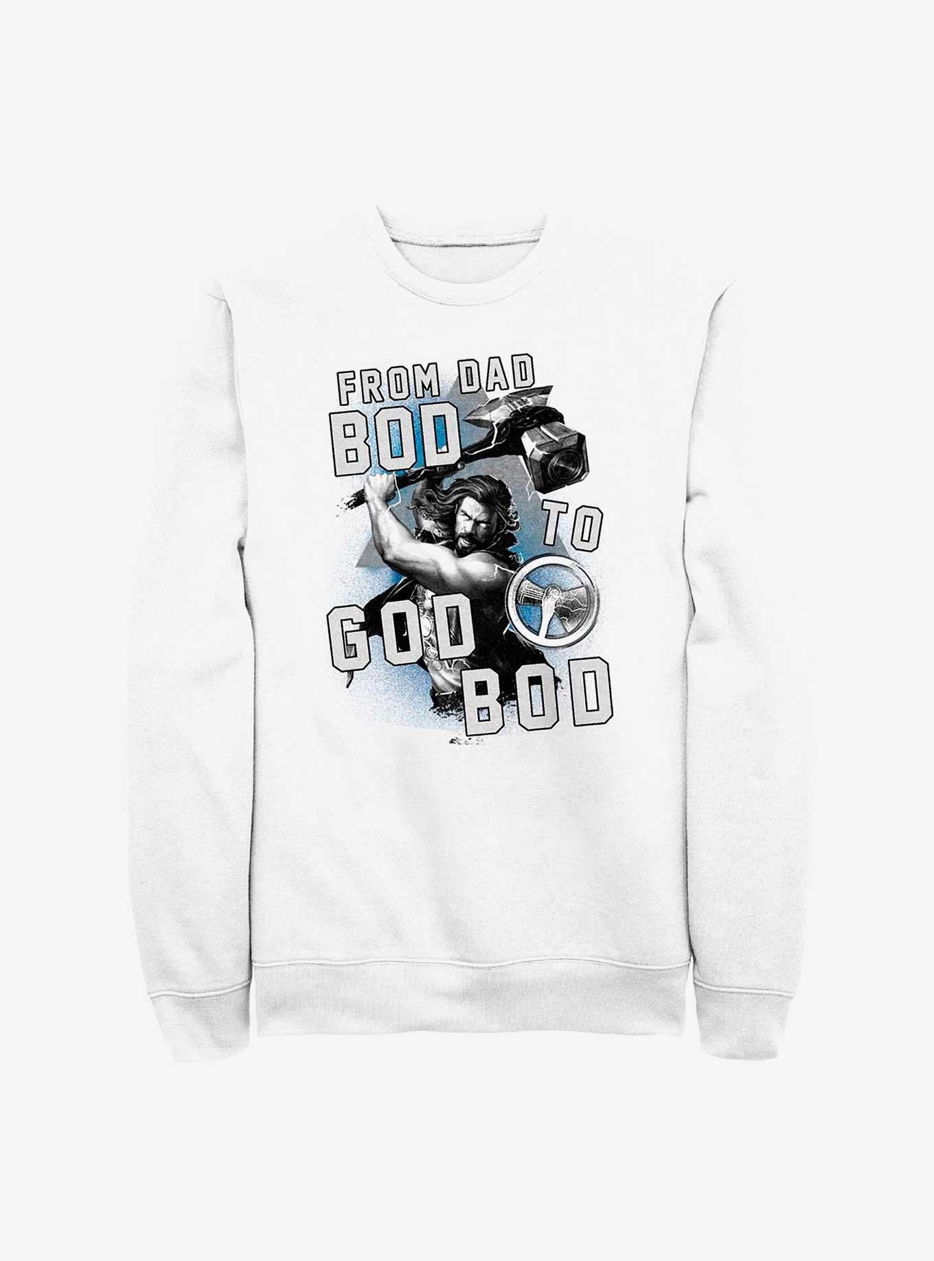 Marvel Thor: Love and Thunder From Dad Bod To God Bod Sweatshirt, , hi-res