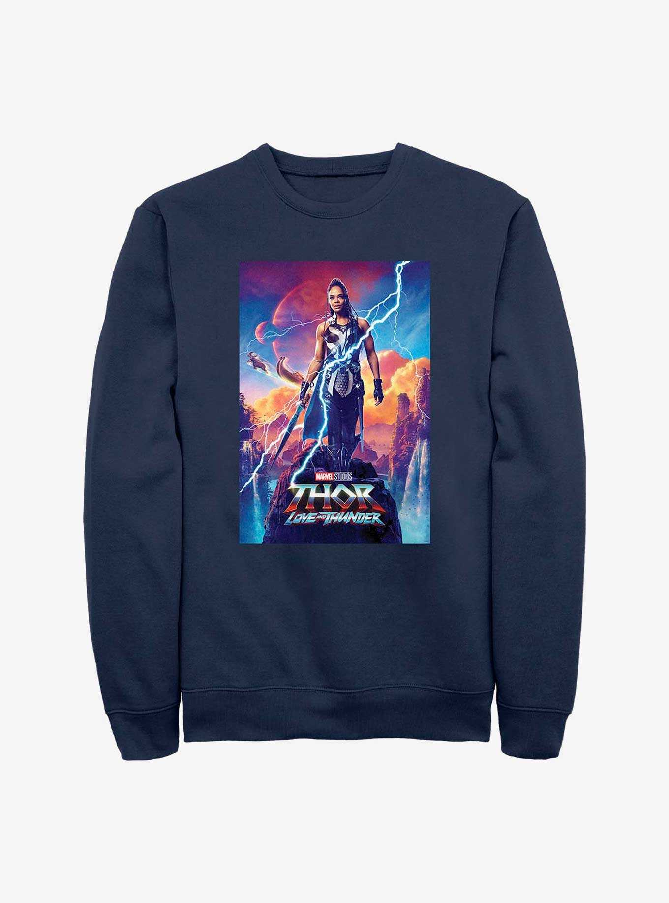 Marvel Thor: Love and Thunder Valkyrie Movie Poster Sweatshirt, , hi-res