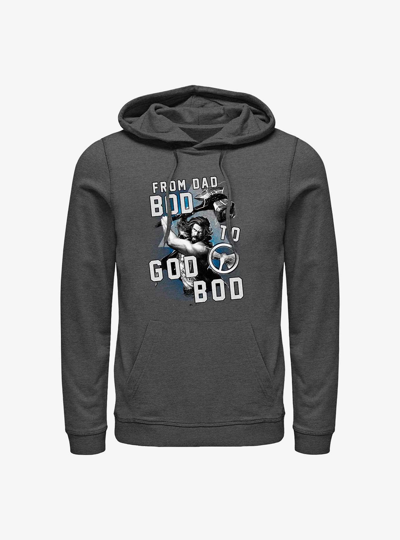 Marvel Thor: Love and Thunder From Dad Bod To God Bod Hoodie, , hi-res