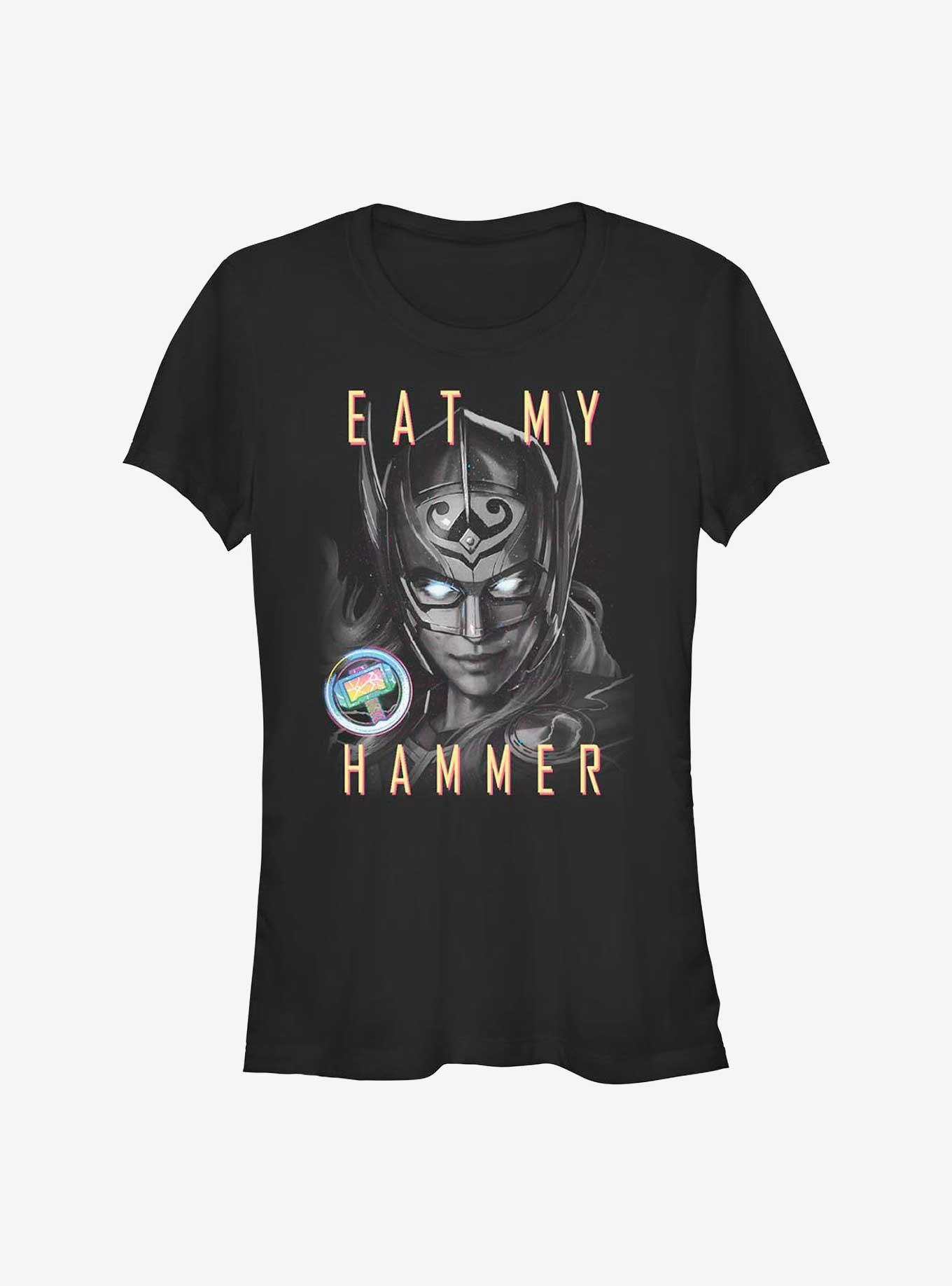 Marvel Thor: Love and Thunder Eat My Hammer Dr. Jane Foster Portrait Girls T-Shirt, , hi-res