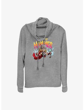 Marvel Thor: Love and Thunder Mighty Thor Eat My Hammer Cowl Neck Long-Sleeve Top, , hi-res