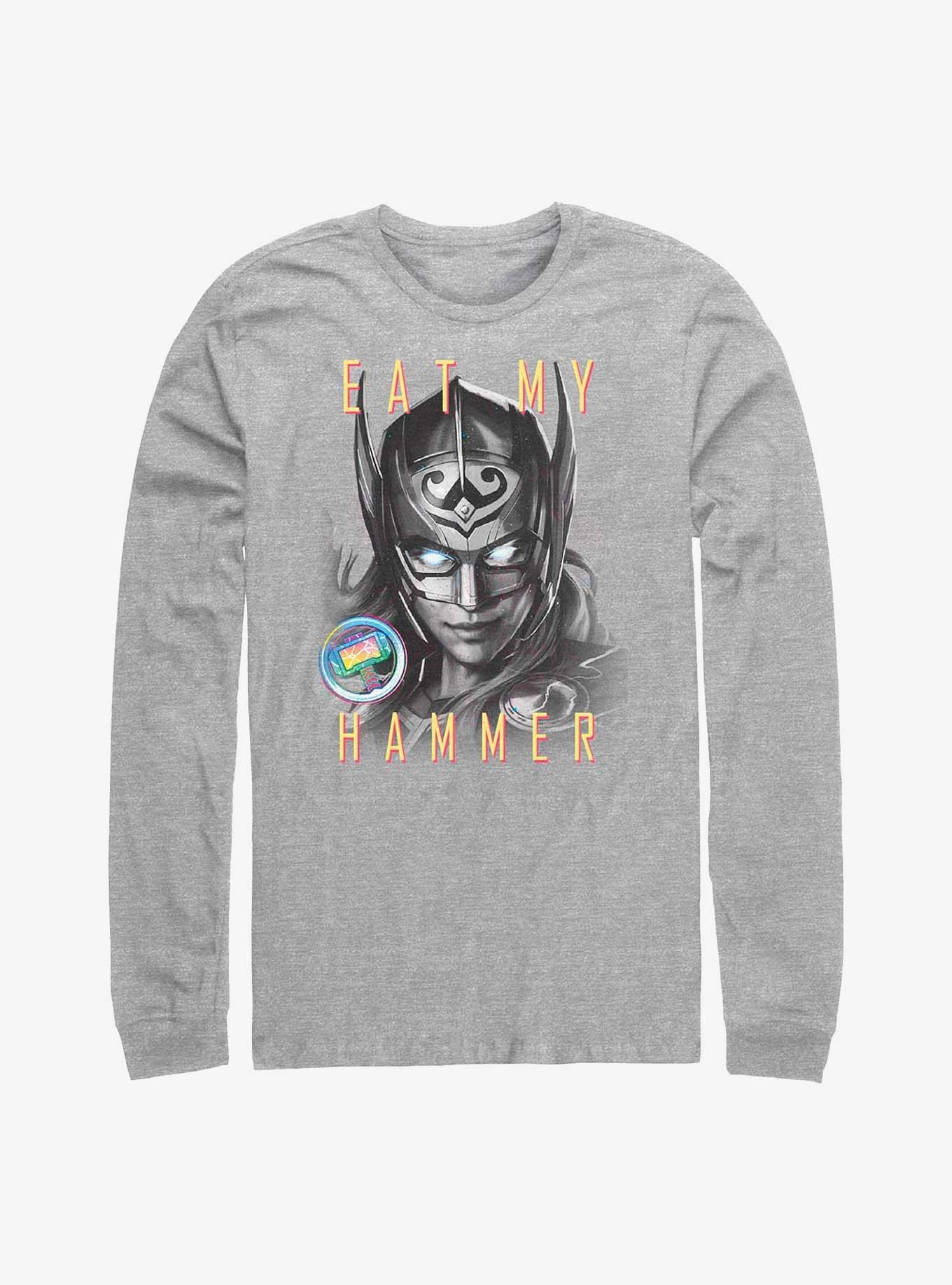 Marvel Thor: Love and Thunder Eat My Hammer Dr. Jane Foster Portrait Long-Sleeve T-Shirt, , hi-res