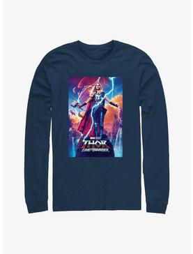 Plus Size Marvel Thor: Love and Thunder Mighty Thor Movie Poster Long-Sleeve T-Shirt, , hi-res