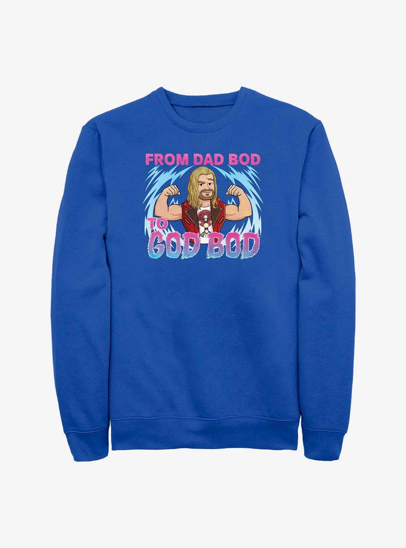 Marvel Thor: Love and Thunder Dad Bod To God Bod Sweatshirt, , hi-res