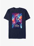 Marvel Thor: Love and Thunder Asgardian Movie Poster T-Shirt, NAVY, hi-res