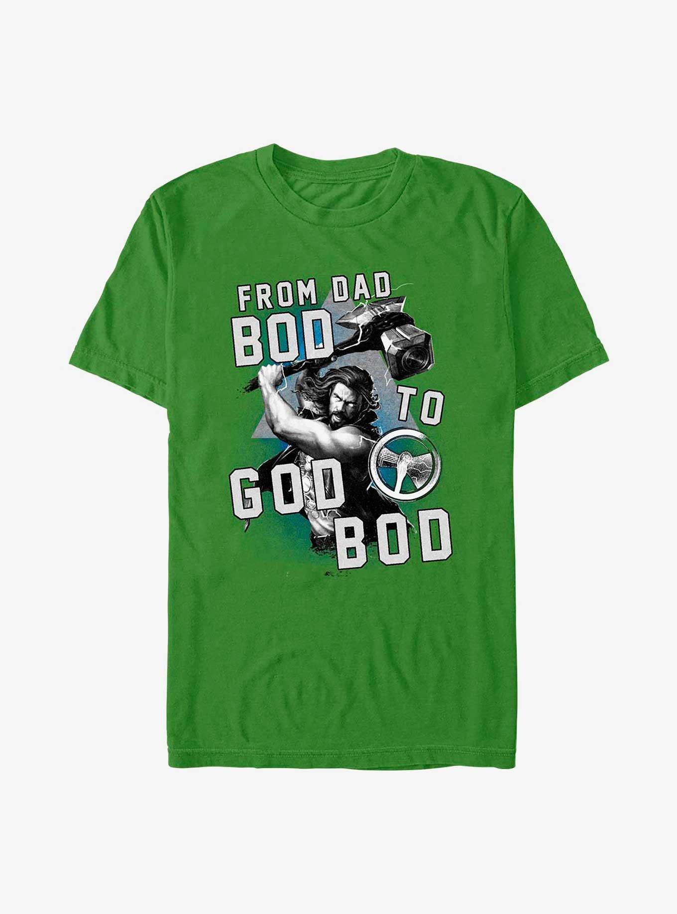 Marvel Thor: Love and Thunder From Dad Bod To God Bod T-Shirt