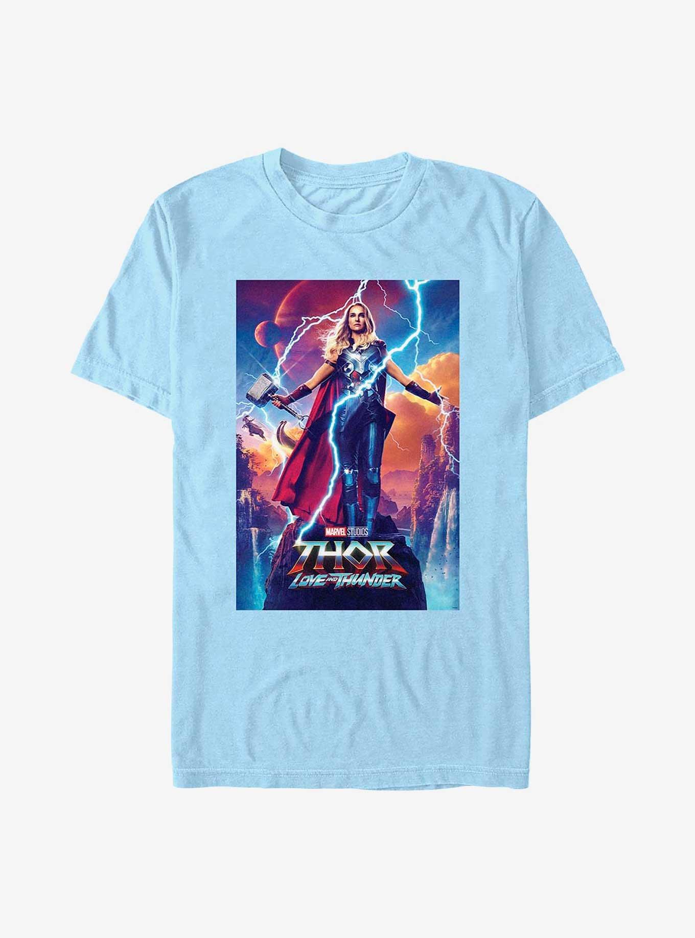 Marvel Thor: Love and Thunder Mighty Thor Movie Poster T-Shirt, , hi-res