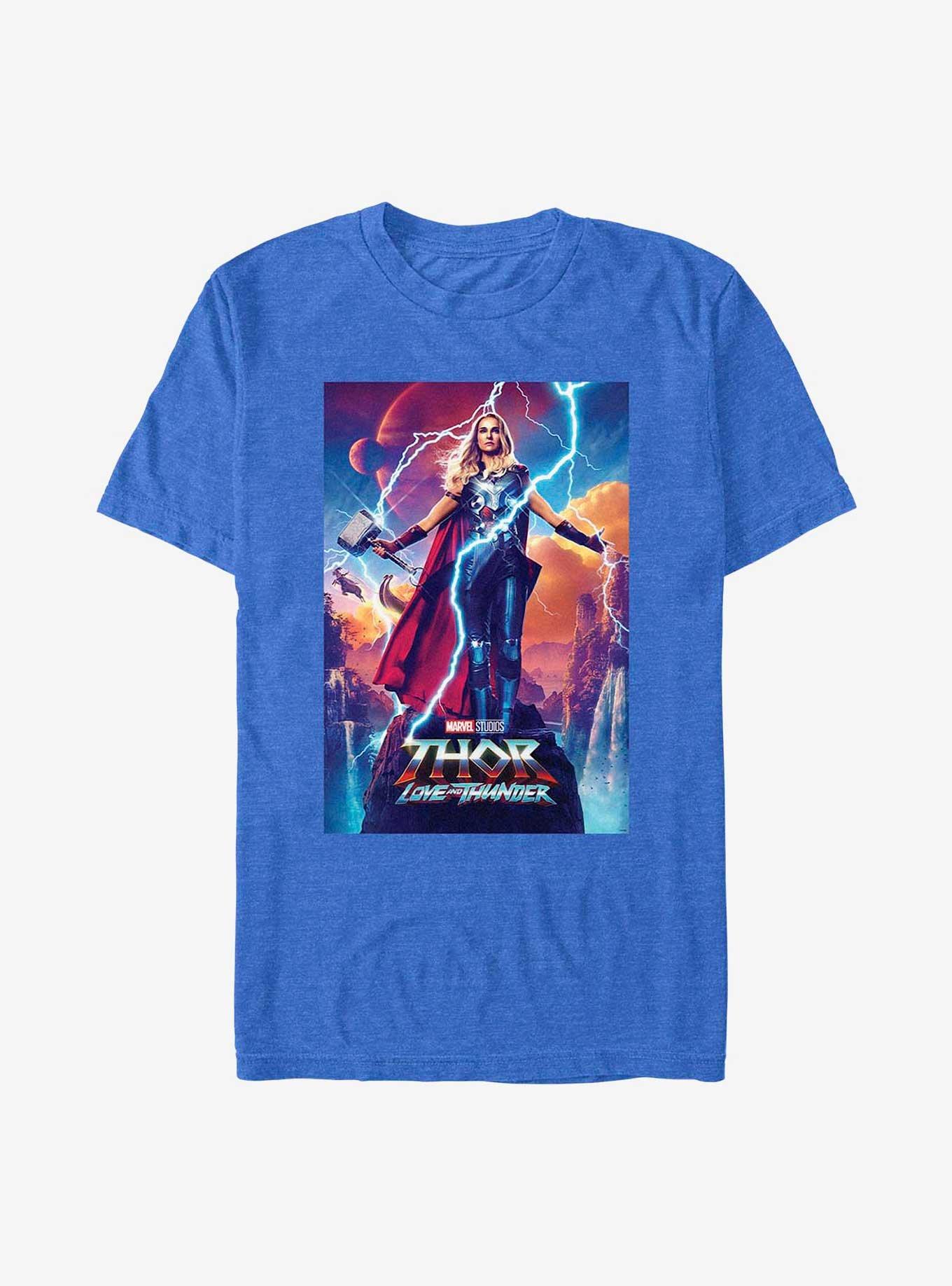 Marvel Thor: Love and Thunder Mighty Thor Movie Poster T-Shirt, ROY HTR, hi-res
