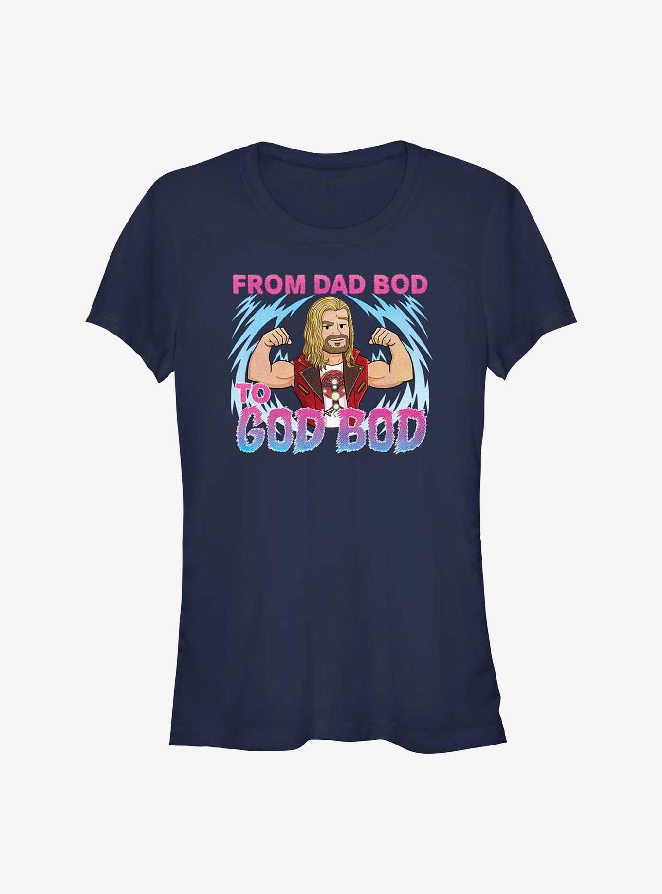 Marvel Thor: Love and Thunder Dad Bod To God Bod Girls T-Shirt, , hi-res