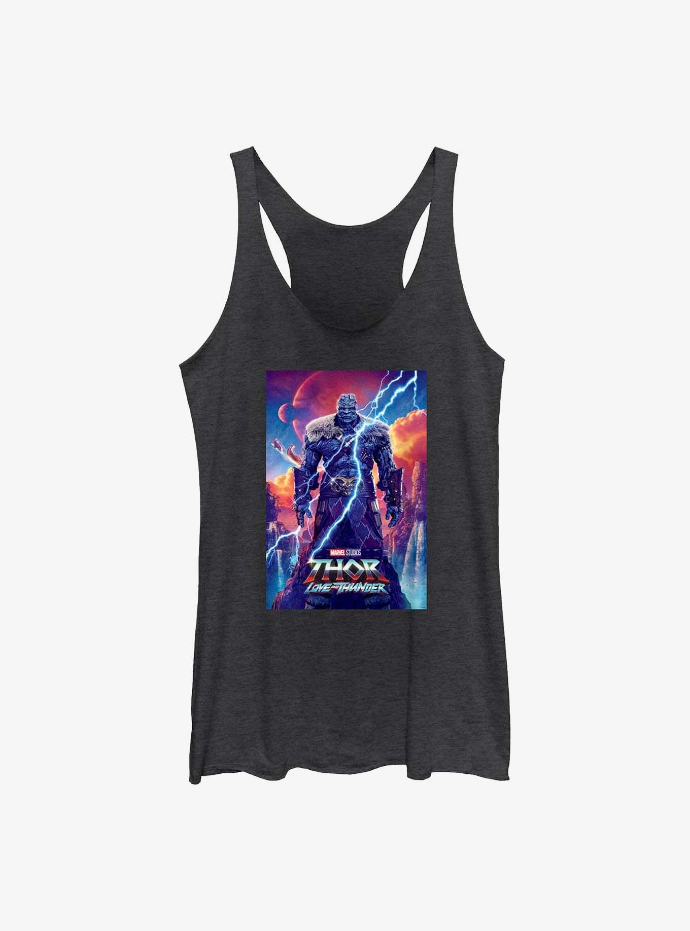 Marvel Thor: Love and Thunder Korg Movie Poster Girls Tank, BLK HTR, hi-res