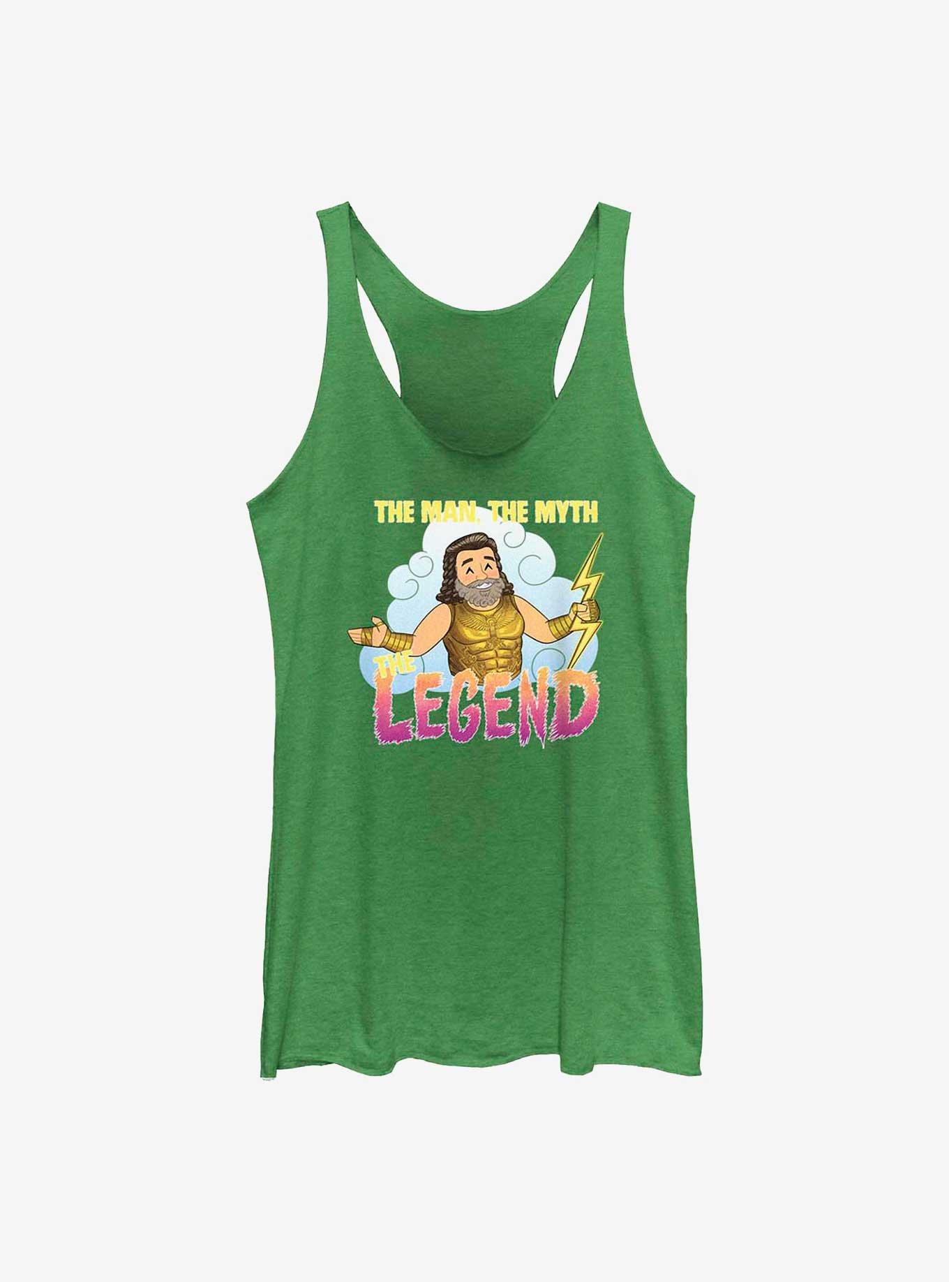 Marvel Thor: Love and Thunder Zeus Man Myth Legend Girls Tank, ENVY, hi-res