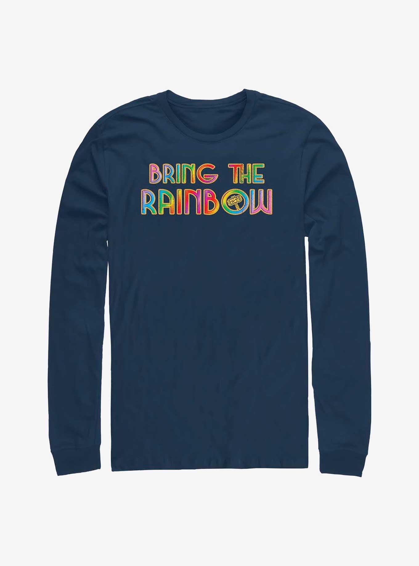 Marvel Thor: Love and Thunder Bring The Rainbow Long-Sleeve T-Shirt, NAVY, hi-res