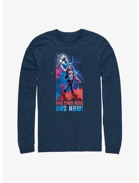 Plus Size Marvel Thor: Love and Thunder Ends Here and Now Long-Sleeve T-Shirt, , hi-res