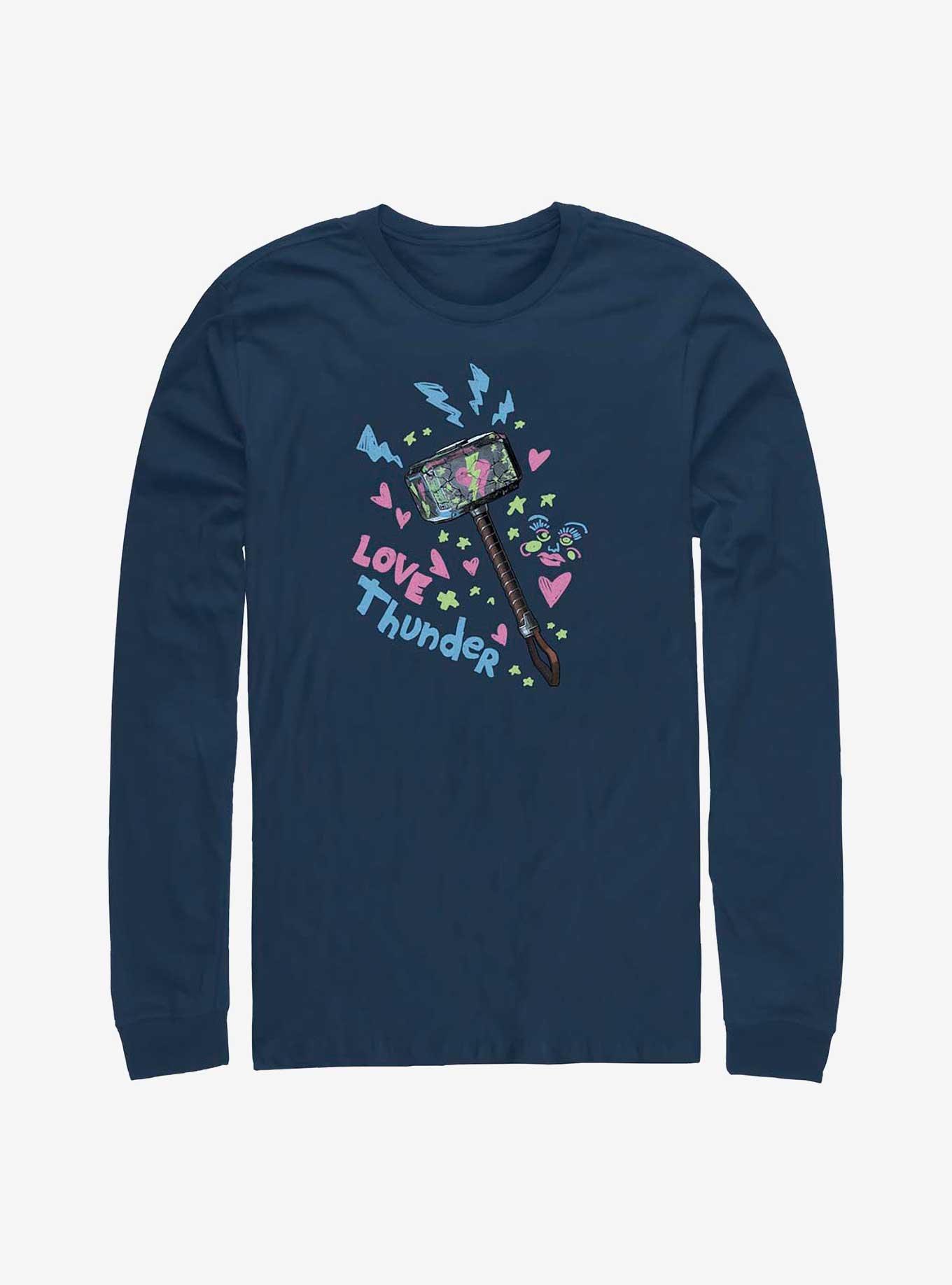 Marvel Thor: Love and Thunder Graffiti Hammer Long-Sleeve T-Shirt, , hi-res