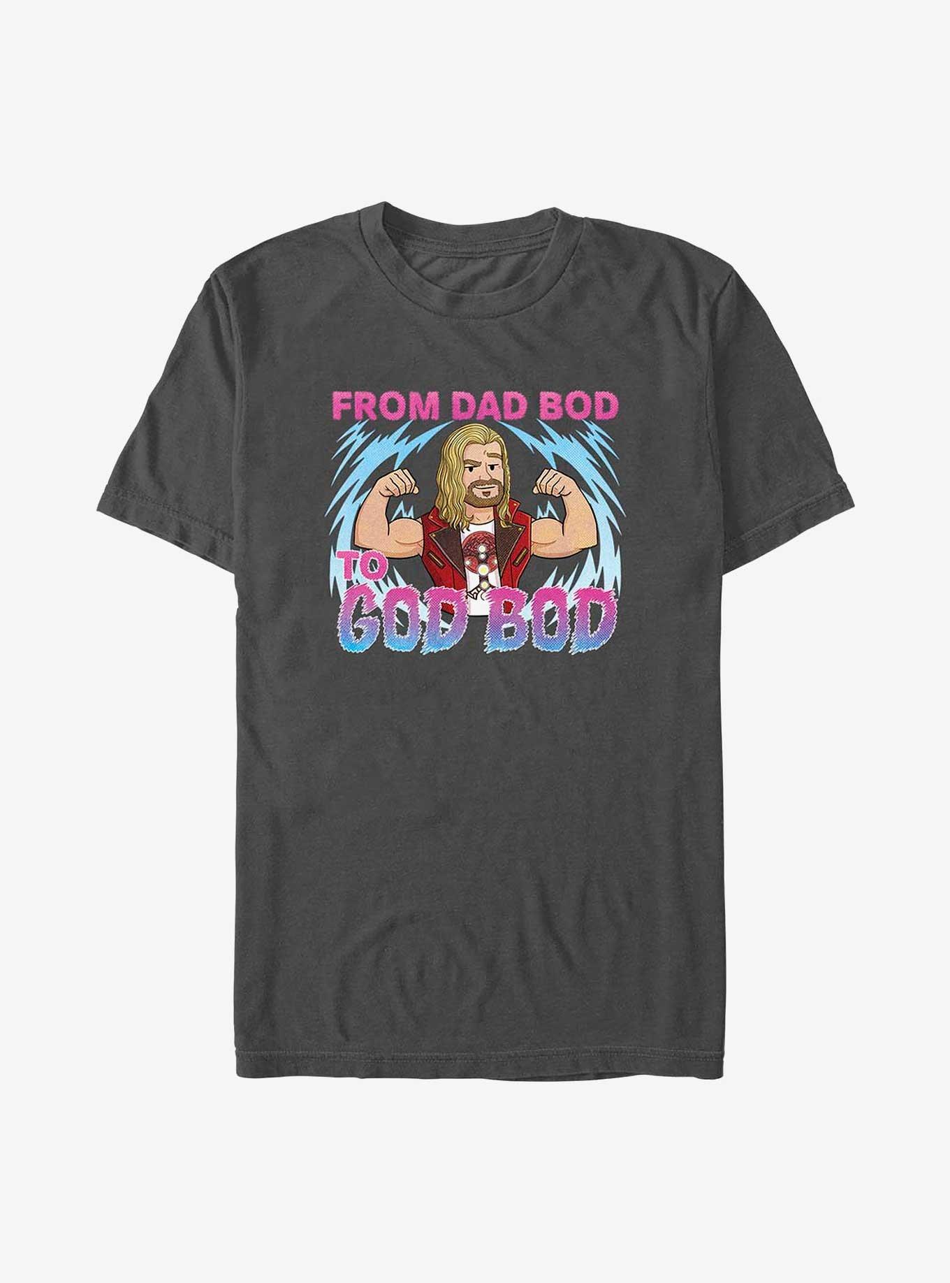 Marvel Thor: Love and Thunder Dad Bod To God T-Shirt