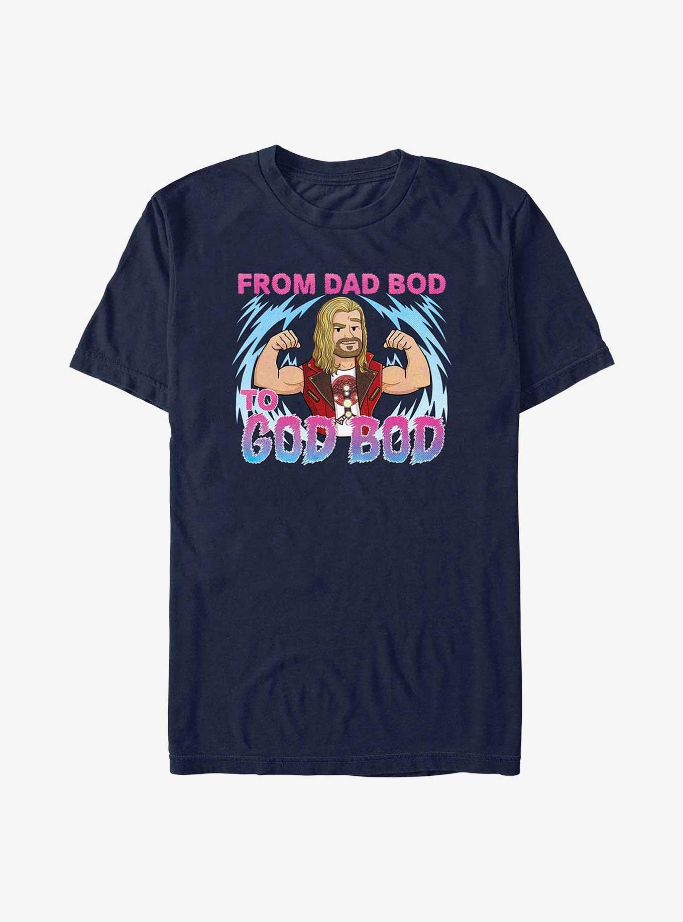 Marvel Thor: Love and Thunder Dad Bod To God Bod T-Shirt, , hi-res