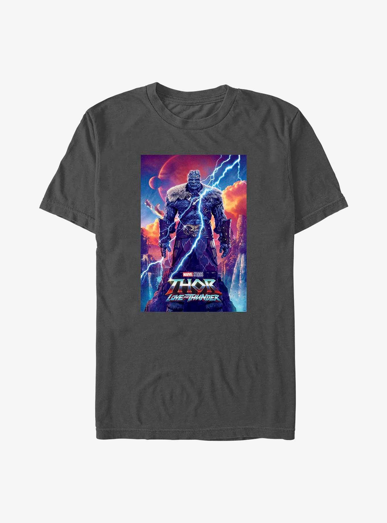 Marvel Thor: Love and Thunder Korg Movie Poster T-Shirt, CHARCOAL, hi-res