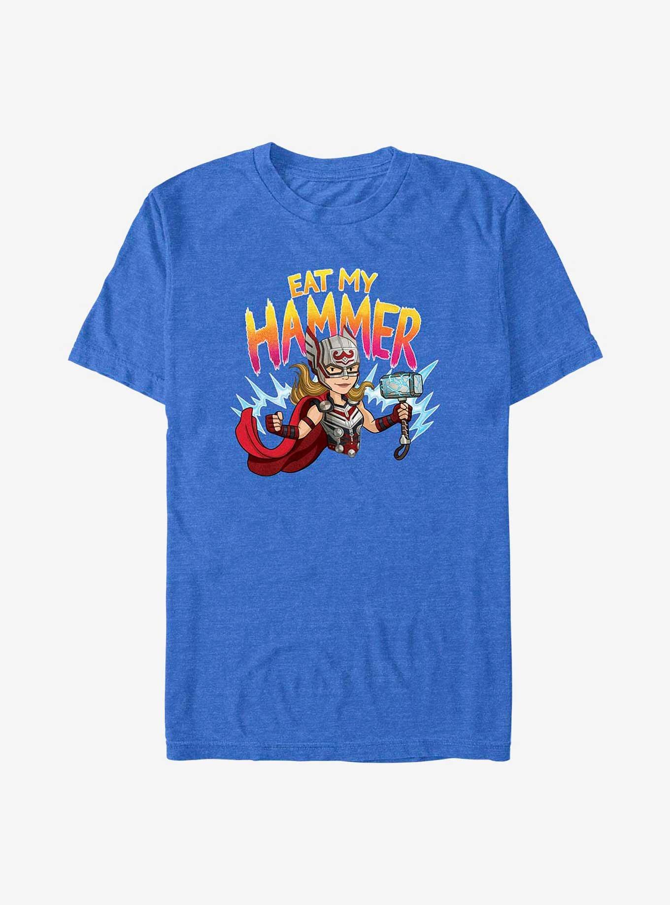 Marvel Thor: Love and Thunder Mighty Thor Eat My Hammer T-Shirt, ROY HTR, hi-res