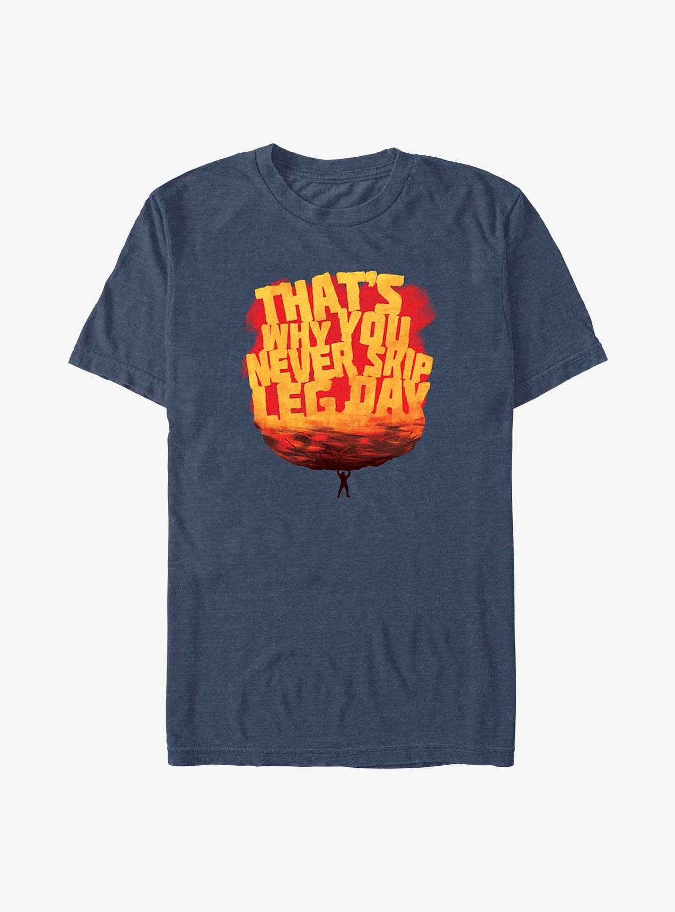 Marvel Thor: Love and Thunder Never Skip Leg Day T-Shirt, NAVY HTR, hi-res