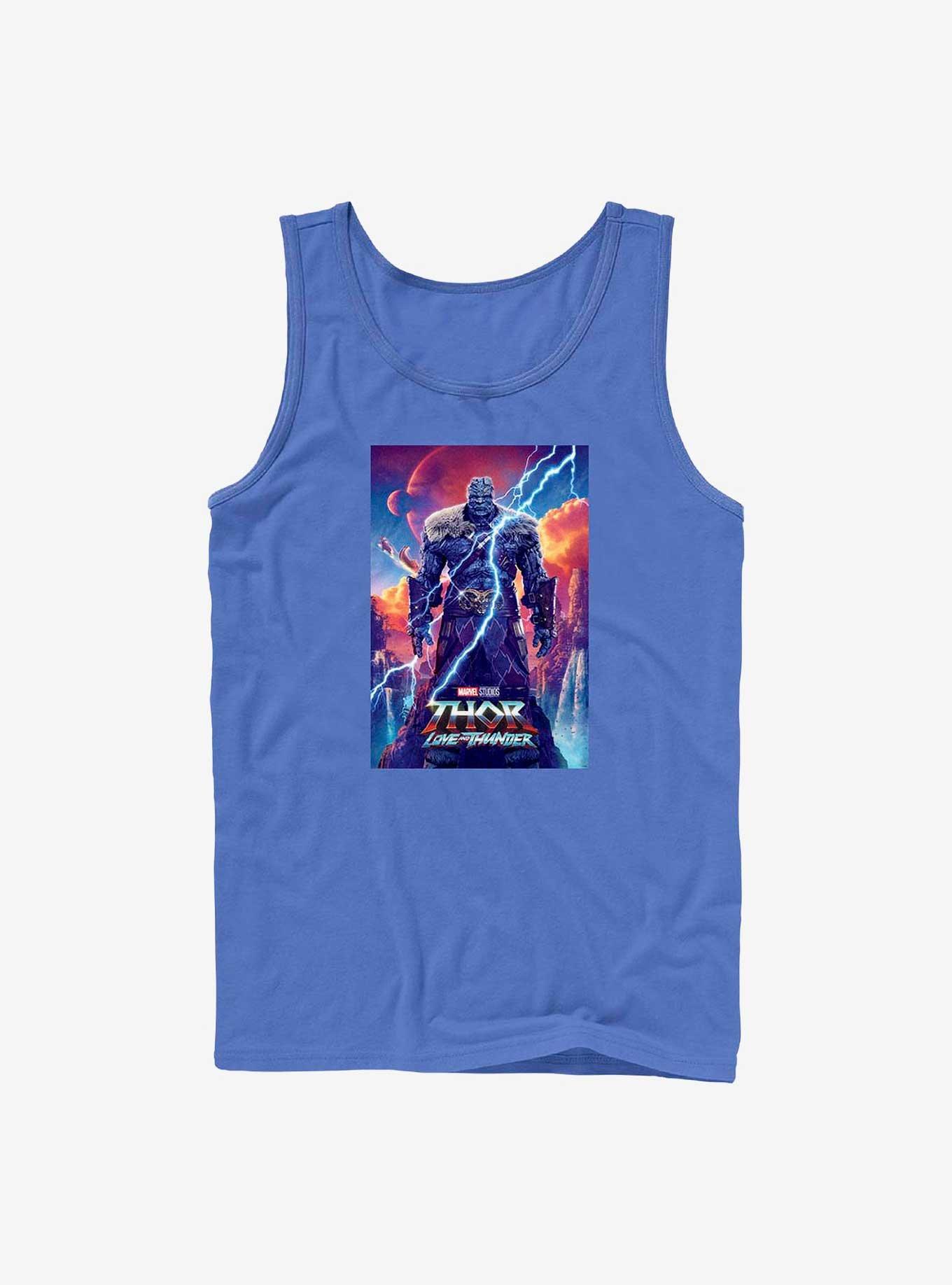 Marvel Thor: Love and Thunder Korg Movie Poster Tank, ROYAL, hi-res