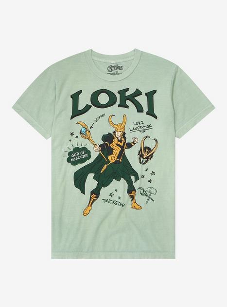 Marvel Loki Doodle Icons T-Shirt - BoxLunch Exclusive | BoxLunch